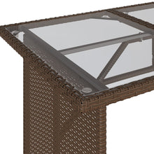 2-Delige Tuinset Met Kussens Poly Rattan Bruin