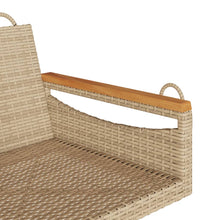 Schommelbank 63X62X40 Cm Poly Rattan Beige