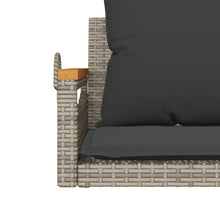 Schommelbank Met Kussens 63X62X40 Cm Poly Rattan Grijs