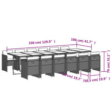 Tuinset Met Kussens Poly Rattan