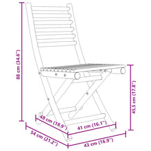 Tuinstoelen Inklapbaar 43X54X88 Bamboe