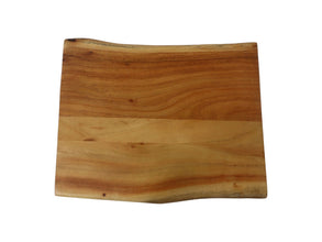 HSM Collection-Bijzettafel Read Live Edge-38x30x65-Naturel/Zwart-Acacia/Metaal