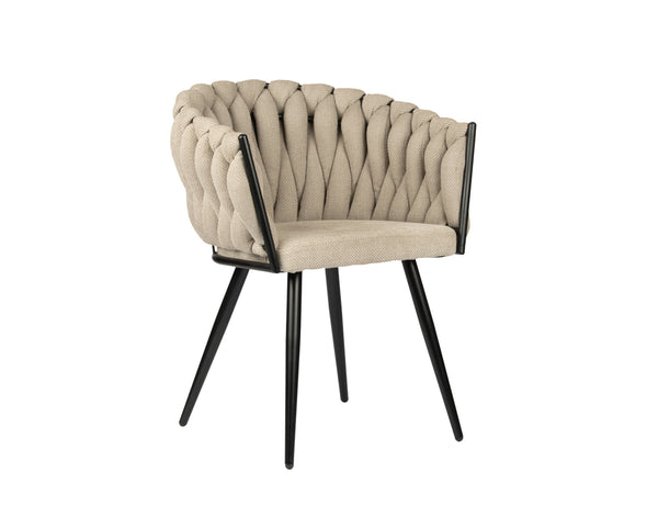 Wave chair beige (set van 2)