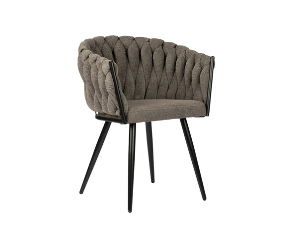 Wave chair taupe (set van 2)