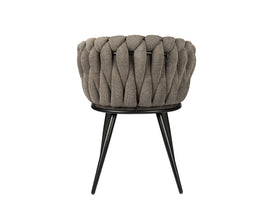 Wave chair taupe (set van 2)