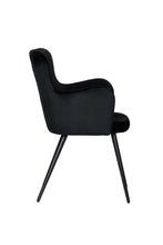 Wing chair black (set van 2