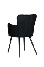 Wing chair black (set van 2